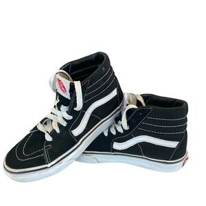 Vans, Boys/girls Old Skool Skateboard Shoes Black White 721454 High Top … unisex